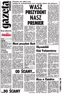 Gazeta Wyborcza Wasz prezydent, nasz premier