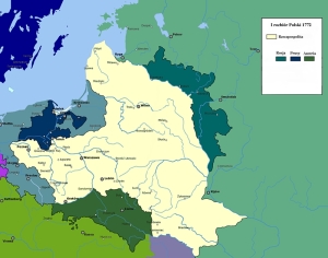 I rozbiór Polski mapa I rozbiór Polski mapa