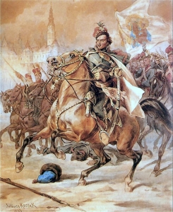 Juliusz Kossak - Kazimierz Pułaski pod Częstochową Juliusz Kossak - Kazimierz Pułaski pod Częstochową