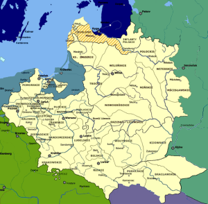 Mapa Polski 1701 Mapa Polski 1701