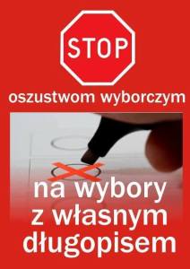 Na wybory idź z własnym długopisem!