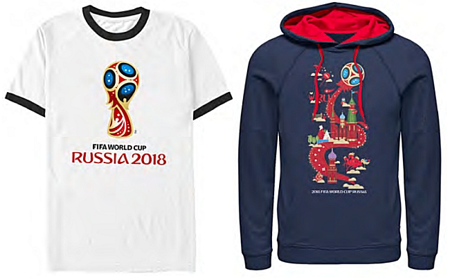 Odzież ze sklepu Mistrzostw Świata 2018 w USA