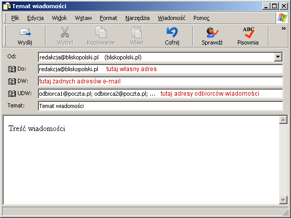 Outlook Ekspress - UDW