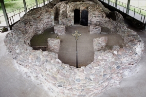 Ostrów Lednicki palatium i kościół Ostrów Lednicki palatium i kościół