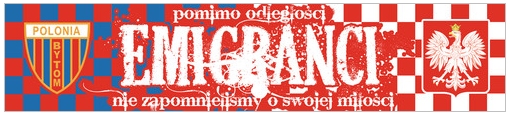 Flaga Polonia Bytom Emigranci Flaga Polonia Bytom Emigranci