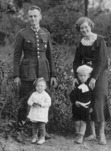 Witold Pilecki z rodziną