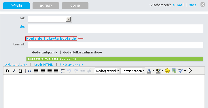 WP - wysyłanie wiadomości