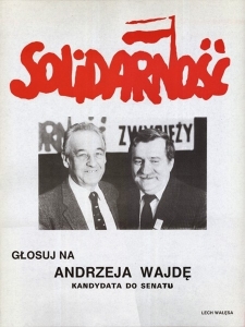 Wybory czerwcowe ulotka Andrzeja Wajdy Wybory czerwcowe ulotka Andrzeja Wajdy